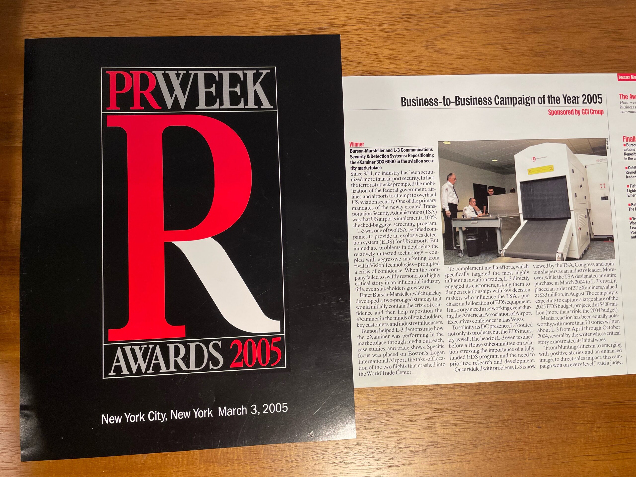 PRWeek B2B campaign of the year